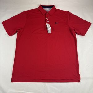 Carnoustie Performance Golf Polo Men's‎ XXL Red Moisture Wick UV Protection NEW
